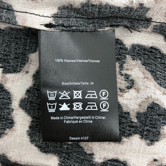 Baum Und Pferdgarten Black Brown Animal Print Top - Picture 7 of 8